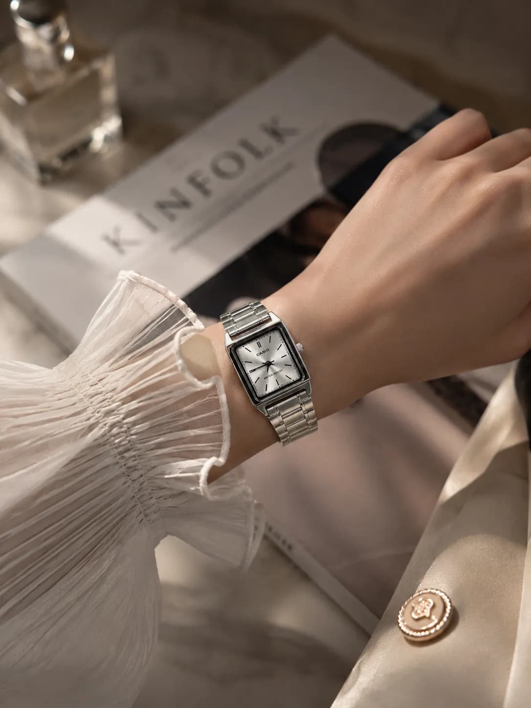 Casio | کاسیو LTP-V007D-7E سفید 1