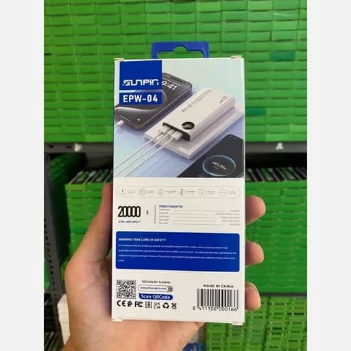 پاوربانک Sunpin 20000mAh 3